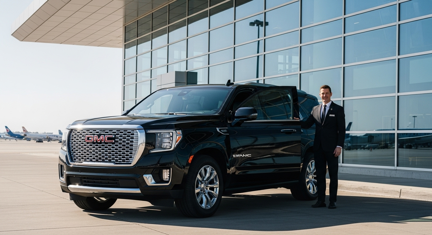 Luxe Black SUV - GMC Yukon